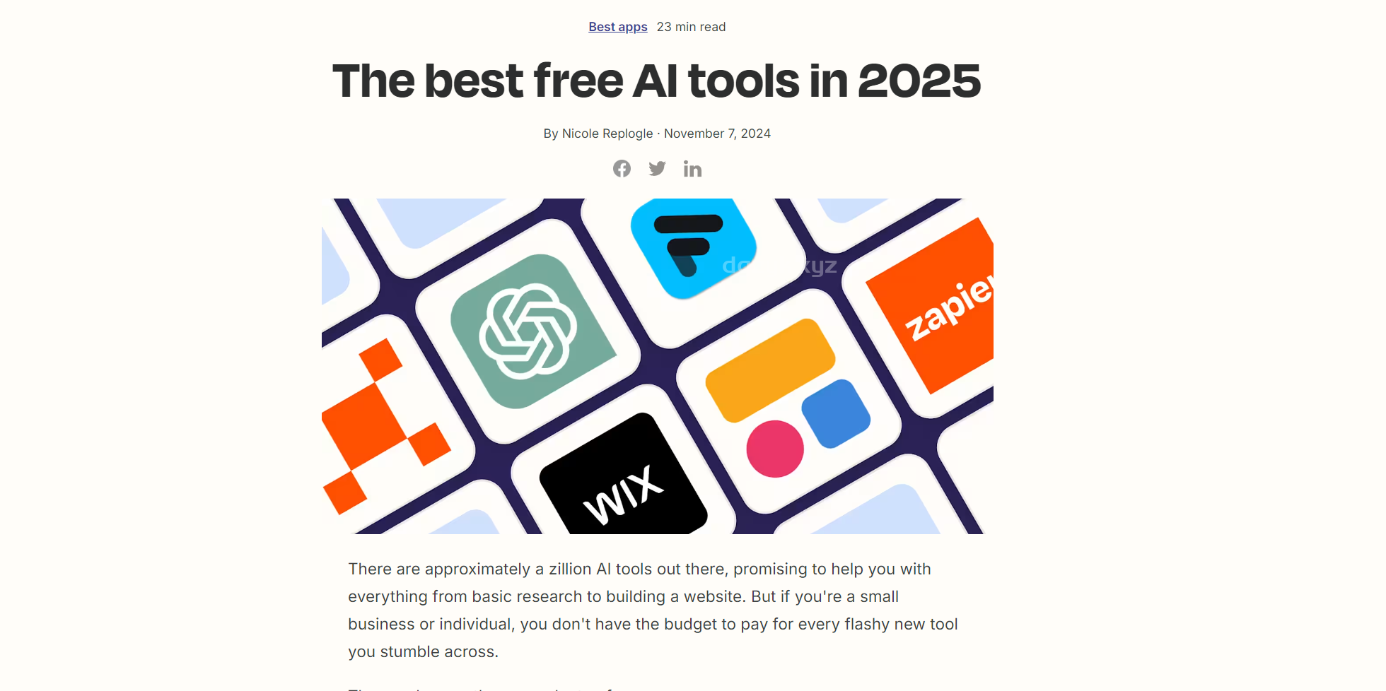 2025年最受欢迎的免费AI工具