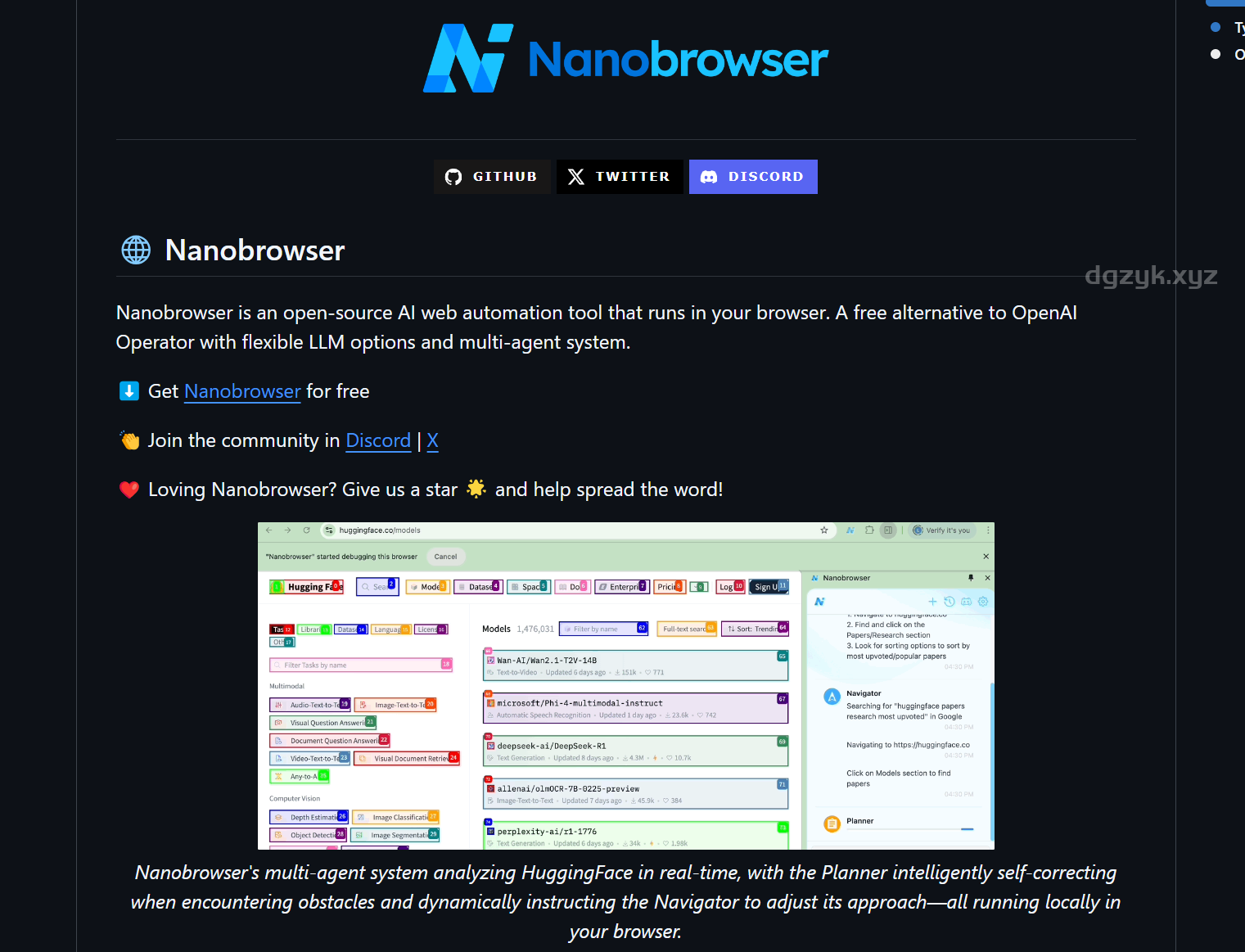 Nanobrowser的开源AI工具，OpenAI Operator的替代选择