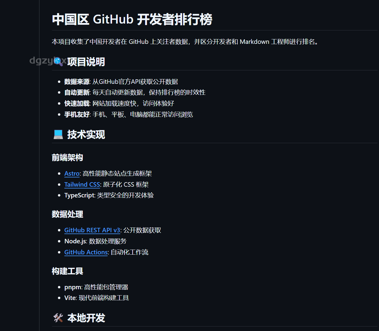 GitHub中国区用户排行榜