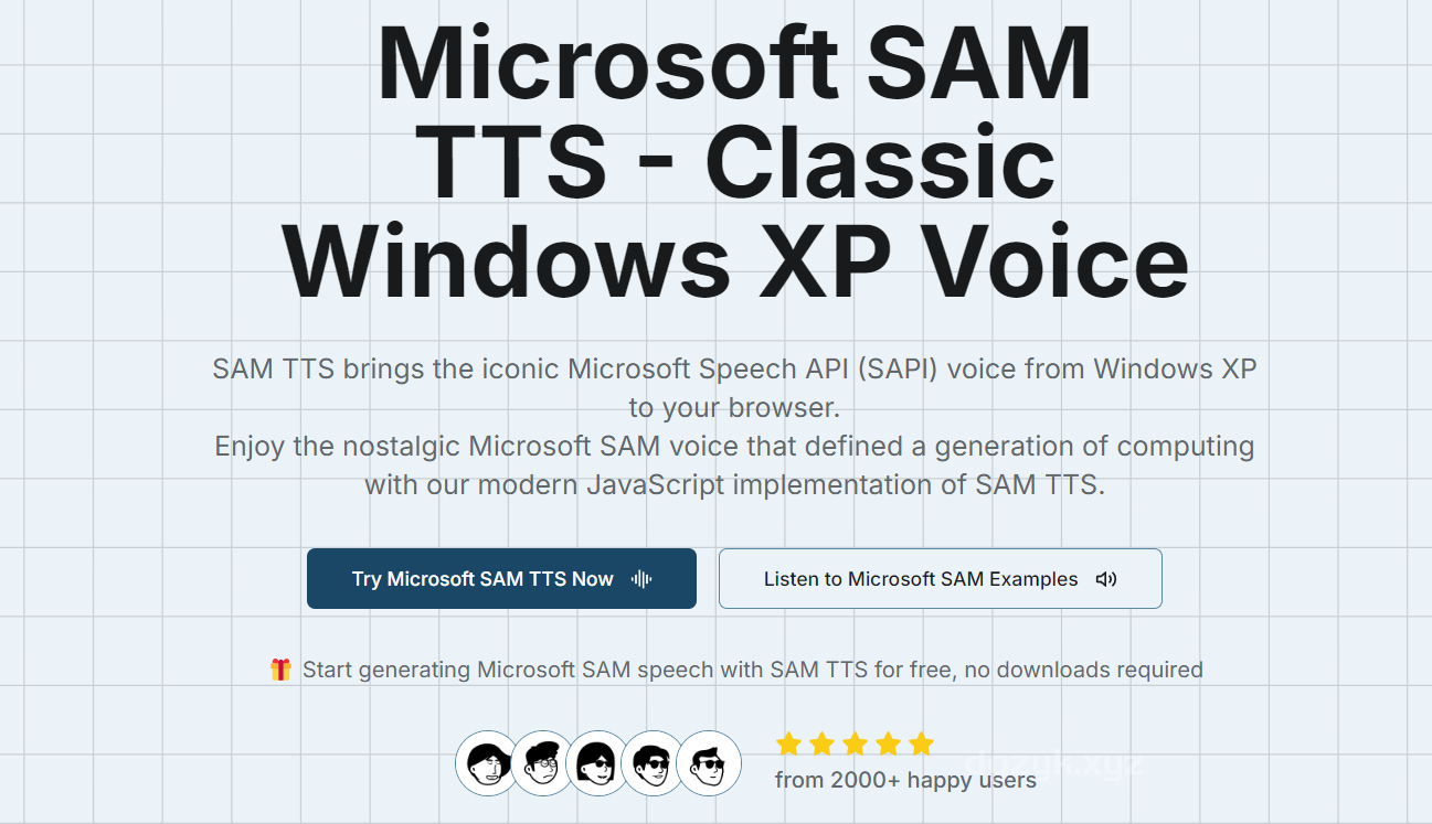 SAM TTS：在线文本转语音工具，免费复刻Windows XP语音