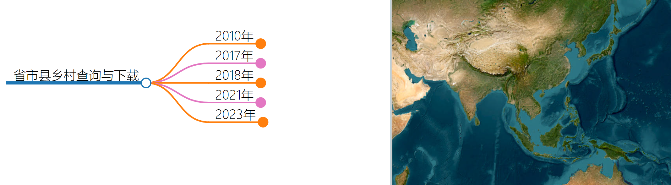 gaode MAP CUN：全国五级行政区查询下载网站