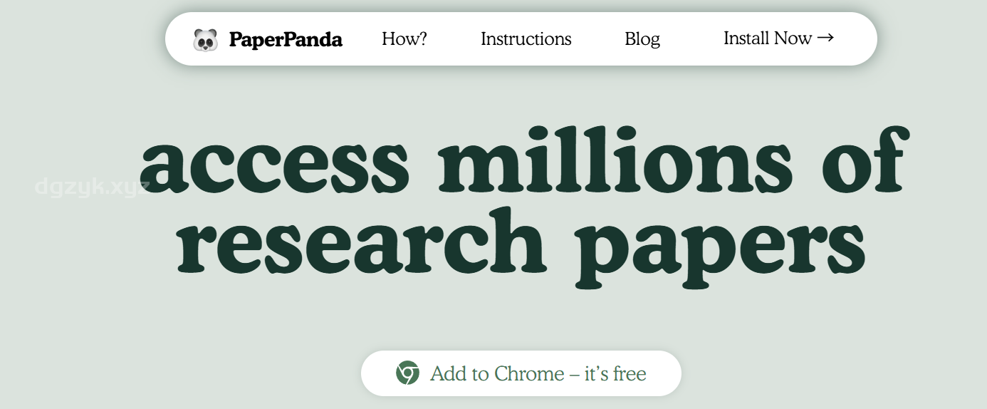 PaperPanda：便捷获取学术论文PDF的Chrome插件，助力突破付费墙查阅学术文献